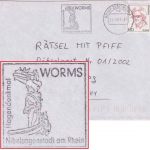 BRD - "Worms Hagendenkmal Nibelungenstadt" Masch.werbestpl. Brief 2002