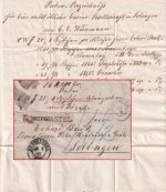 DR - Bernkastel 1872 K2 Paketbegleitbrief (Weinproben) n. Solingen