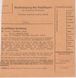 BRD - 1 DM Bed. Deutsche OBERRAND u.a. Paketkarte Laer - Bochum 1963
