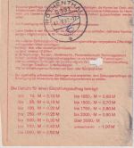 DDR - 10 Pfg. Aufbau/klein Einzahlungsauftrag Marienberg 13.7.89