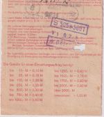 DDR - 20 Pfg. Telefon Einzahlungsauftrag Adorf 7.7.89