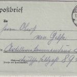 DR - Feldpostbrief/Querverbindung 12.8.17 OU General Lequis (!)