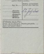 DR - Feldpostbrief/Querverbindung 12.8.17 OU General Lequis (!)