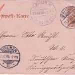 DR - 25 Pfg. Germania Rohrpostganzsache Berlin W10 - 21.12.03