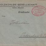 DR-Infla - Gera (Reuß) 1 Gebühr bezahlt 20.9.23 Drucksachenbrief n. Katernberg