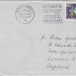 BRD - 60 Pfg. IVA 1965 Brief n. ENGLAND Düsseldorf - London 1966
