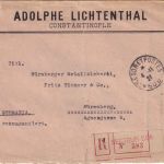 Frankreich/Levante - 7 Pis 20 P. Paar Einschreibebrief Constantinopel 4.11.21