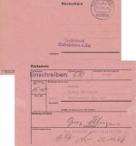 BRD - 8069 Fahlenbach 27.11.66 Rückschein n. Pfaffenhofen
