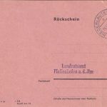 BRD - 8069 Niederlauterbach 15.12.66 Rückschein n. Pfaffenhofen