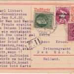 DR-Infla - Höhenkirchen-Siegertsbrunn 6. JUN 22 K2 Ganzsache+Zusatz n. HOLLAND