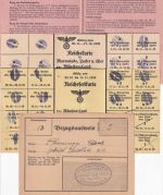 DR - München 1937/39 Bezugsausweis/Reichsfettkarte etc. Franz Pfenninger