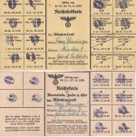 DR - München 1937/39 Bezugsausweis/Reichsfettkarte etc. Franz Pfenninger