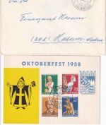 Bizone/BRD - München Oktoberfest 24 Belege ex 1949/1987