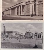 Bayern - München Braunes Haus/Haus d. Dt. Kunst NS-Beflaggung 2 sw-AK ca. 1940