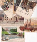 Bayern - München 7 versch. farbige Künstler-AK gelaufen/ungelaufen um 1900
