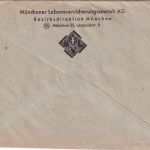 Bizone - 8 Pfg. Bauten Paar/Oberrand u.a. Brief SST München Exportschau 1948