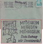 BRD - München 1952 Mitdenken/Mitreden/Mithandeln Masch.werbestempel Drucksache