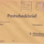 BRD - München 1973 IBRA Briefpostautomation Masch.werbestempel Postscheckbrief