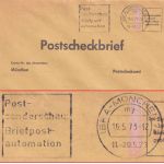 BRD - München 1973 IBRA Briefpostautomation Masch.werbestempel Postscheckbrief