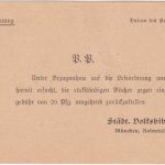 DR - München 1930 3 Pfg. AFS "Stadtrat München" Drucksachenkarte/Ortskarte