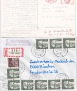 Bayern/BRD/Chile - Tutzing (Starnberger See) 14 Belege ex 1917/85