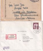 DR/BRD - Raisting 3 Belege 1943/1992 (Bahnpost, NN-Paketkarte, Einschreiben)