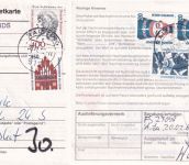 DR/BRD - Raisting 3 Belege 1943/1992 (Bahnpost, NN-Paketkarte, Einschreiben)