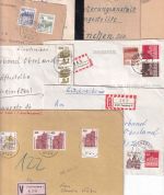 All.Bes./BRD - Penzberg 8 Belege ex 1945/1991 (ua. 5 R-Briefe, 1 Wertbrief etc.)