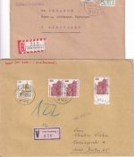 All.Bes./BRD - Penzberg 8 Belege ex 1945/1991 (ua. 5 R-Briefe, 1 Wertbrief etc.)