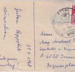 BRD - 30 Pfg. Bauwerke "Karte" (Bedienungszettel) n. ÖSTERREICH Ettal 1968