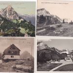 Bayern - Garmisch Adolf-Zöppritz-Haus/Kreuzeckhaus 4 AK ca. 1908/16