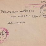 FZ - Tübingen 1949 Dienstbrief (Militärgouvereur Württemberg) n. Wurzach