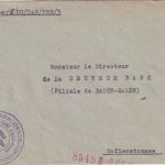 FZ - Baden-Baden 1947 Dienst-Botenbrief CCFA (Militärgouverneur Württemberg)
