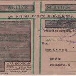 Bizone - Bad Nenndorf 1949 brit. Dienstbrief (Central Claims Registry)