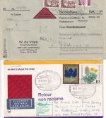 BRD - Leer (Ostfriesland) 14 Belege 1881/1990 darunter Postsache (Inhalt !)