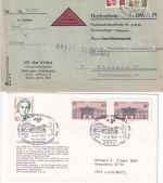 BRD - Leer (Ostfriesland) 14 Belege 1881/1990 darunter Postsache (Inhalt !)