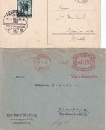 DR/Bizone/BRD - Oldenburg 12 Belege/1 Geldschein 1920/1976