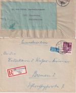 DR/Bizone/BRD - Oldenburg 12 Belege/1 Geldschein 1920/1976