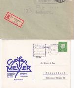 DR/Bizone/BRD - Oldenburg 12 Belege/1 Geldschein 1920/1976