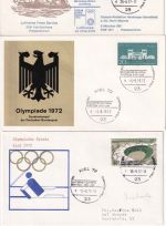 BRD - Kiel Sommerolympiade 1972 14 Belege/versch. Sonderstempel