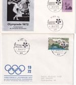 BRD - Kiel Sommerolympiade 1972 14 Belege/versch. Sonderstempel