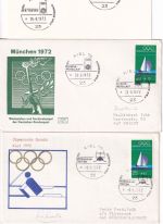 BRD - Kiel Sommerolympiade 1972 14 Belege/versch. Sonderstempel
