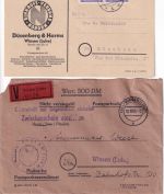 DR/AM-Post/BRD - Winsen (Luhe) 6 Belege ex 1887/1978