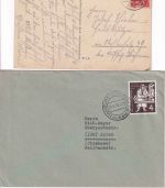 DR/BRD - Hamburg Blankenese Karte 1922 u. Brief 1954