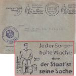 BRD - Hamburg 1954 "Jeder Bürger halte Wache..." polit. Masch.werbestempel