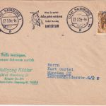 BRD - Hamburg 1954 "Wenn Du denkst ...." polit. Masch.werbestempel Drucksache