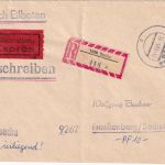 DDR - Einschreiben-Eilboten-Postsache n. Frankenberg 1983