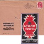 DR - Berlin 1928 Firmenbrief (Vignette Gevaert Werke GmbH) n. Lübeck