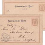 Österreich - 2/2 Kr. Ganzsache/Doppelkarte OHNE Aufgabestempel n. Berlin 1896