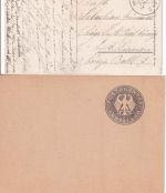 Bayern/BRD - Ammerland Feldpostkarte 1916 + Blankoabschlag Siegel Postagentur